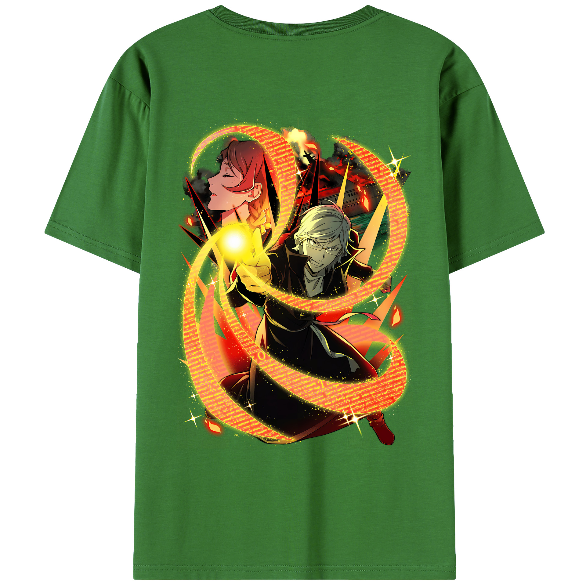 （画像用） 文豪ストレイドッグス Bungo Stray Dogs レディース半袖Tシャツ(バックプリント)